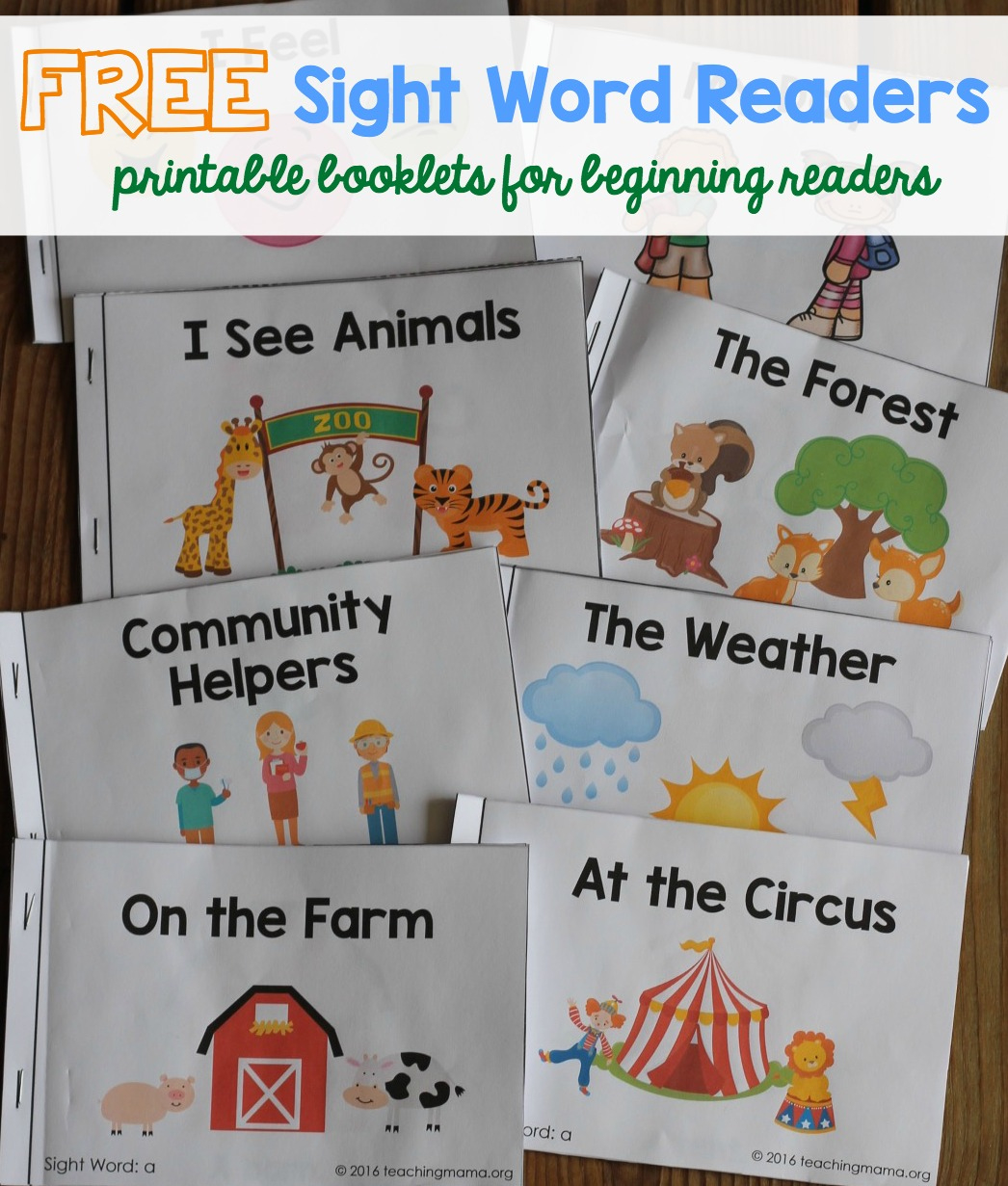 Sight Word Readers regarding Free Printable Sight Word Books
