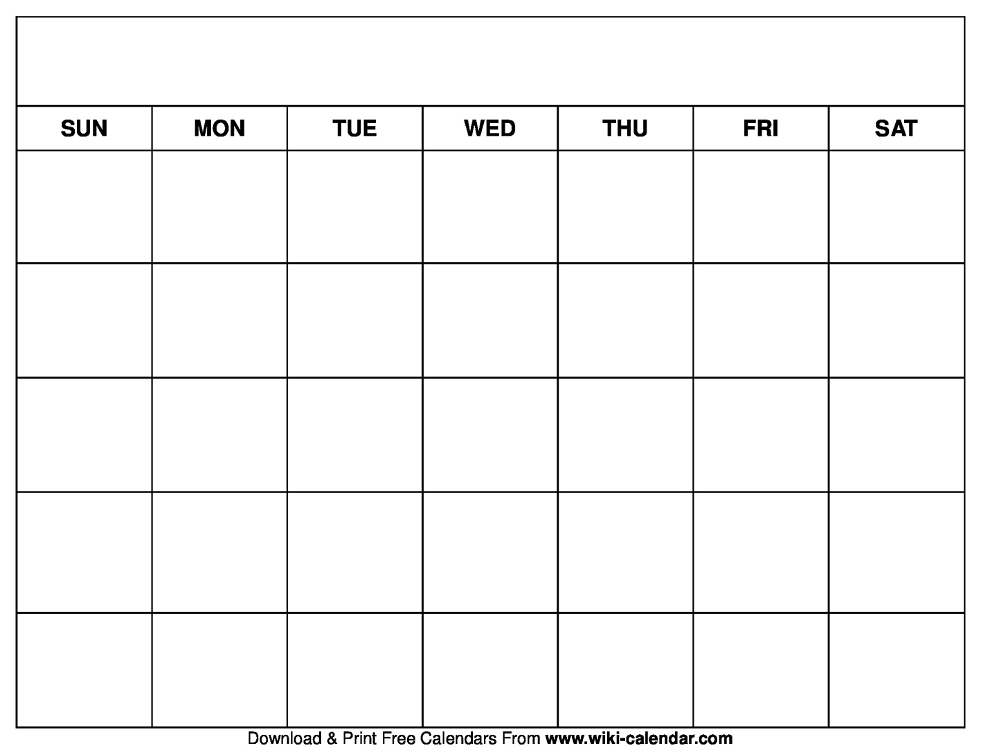 Simple Blank Calendar Templates – Free To Download & Print inside Free Printable Calendars By Month