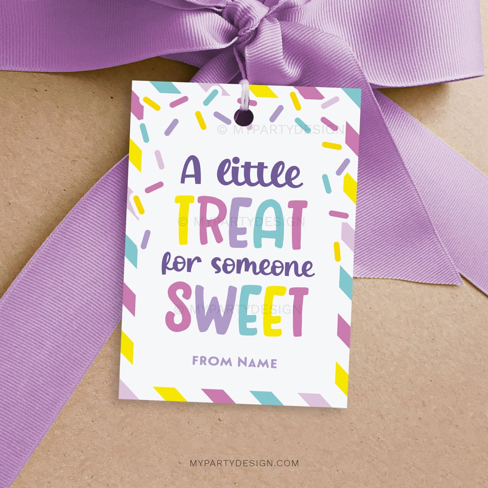 Treat For Someone Sweet Tag, Printable Pdf - My Party Design with regard to A Little Treat For Someone Sweet Free Printable