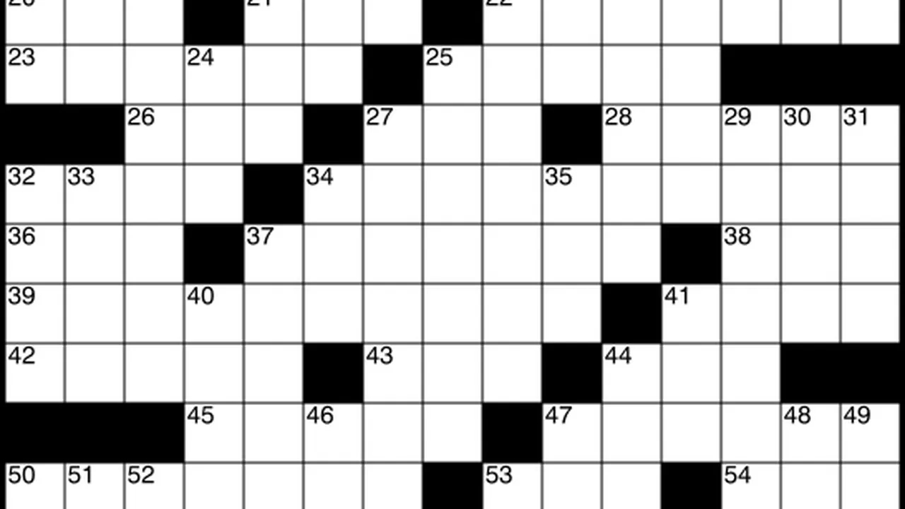 Universal Crossword Puzzle with Free Printable Universal Crossword Puzzles